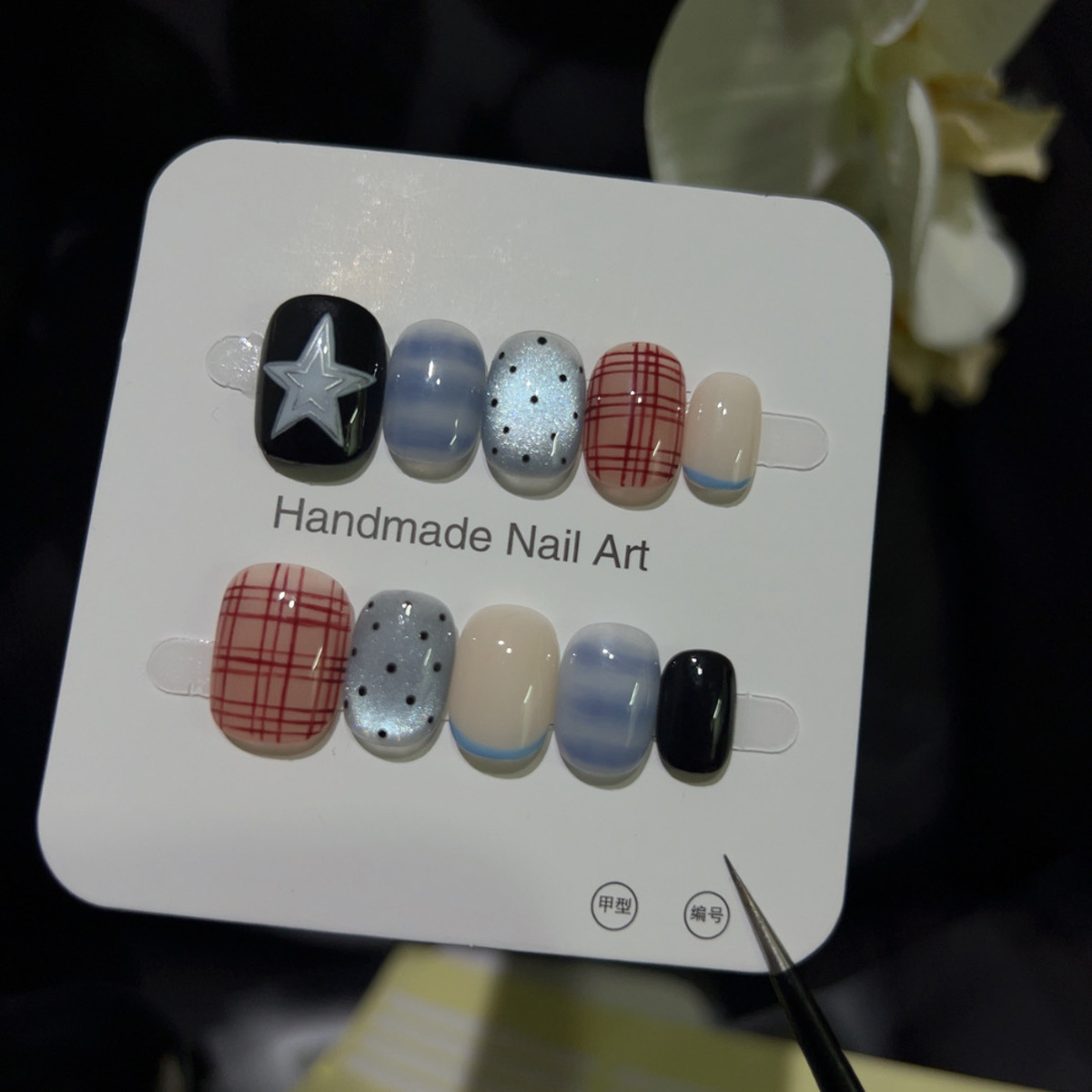 Nail Art Y2K - 10 Uds. De ojos de gato