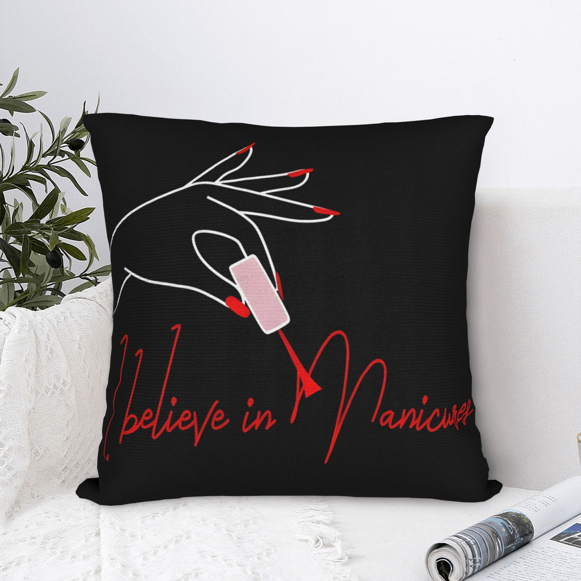 Nail Art Quotes Funny - Funda de almohada divertida para manicura