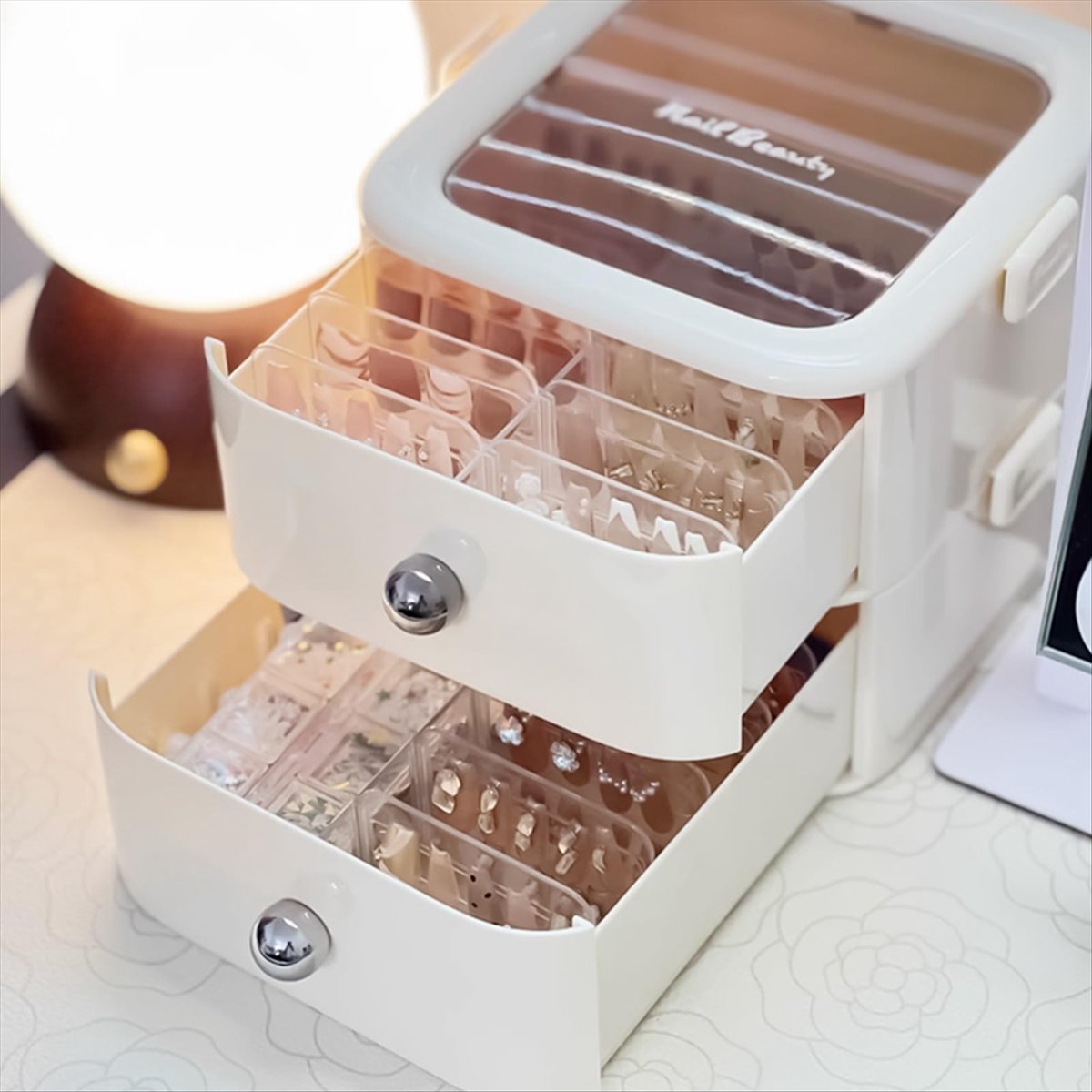 Nail Art Trend 2026 - Caja Organizadora y Exhibidora de Uñas