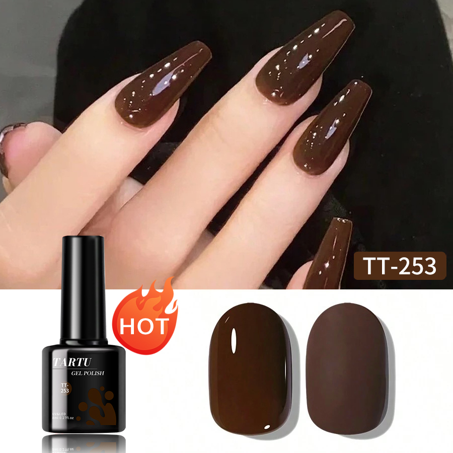 Nail Art Burgundy - TARTU-esmalte de uñas en Gel, 8ml,