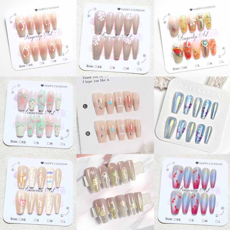 Nail Art Y2K - 10 Uds. De pétalos en relieve