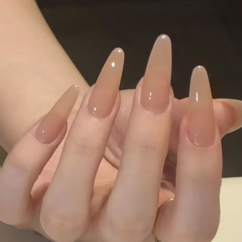 Nail Art Simple - 24 Uds. de Uñas Postizas Francesas