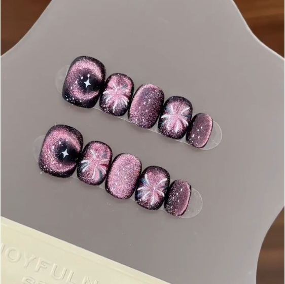 Nail Art Simple - 10 Uds. De uñas postizas de