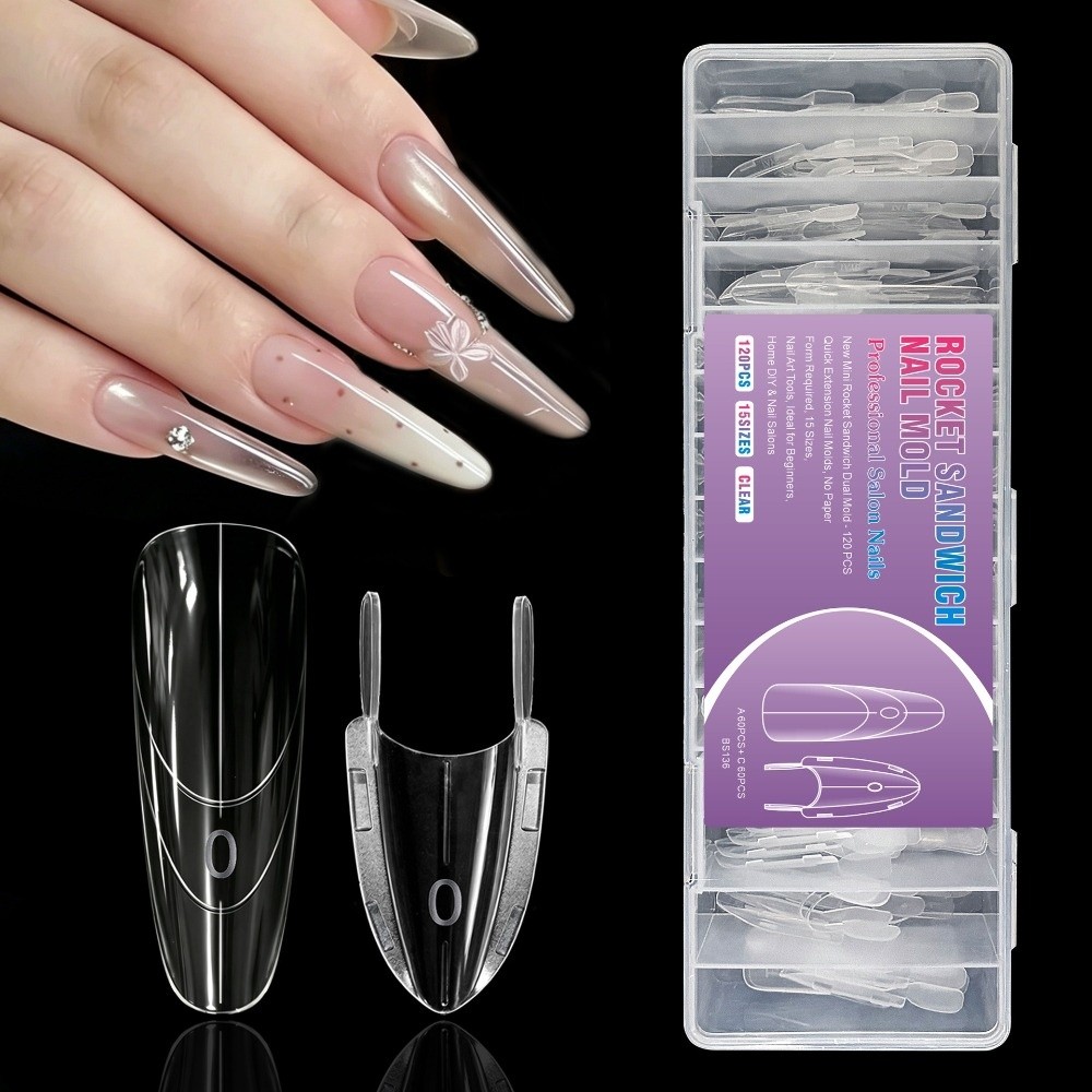 Nail Art Y2K - 120 piezas de moldes para uñas
