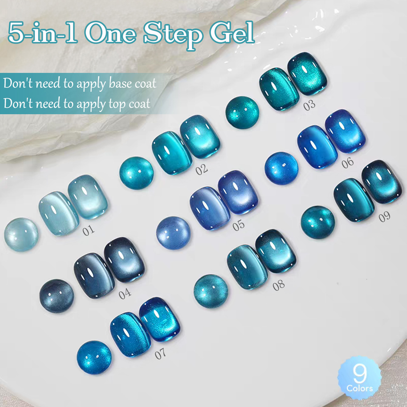 1 unidad SHAKA Esmalte de Uñas - Nail Art Ice Blue reseña y precio