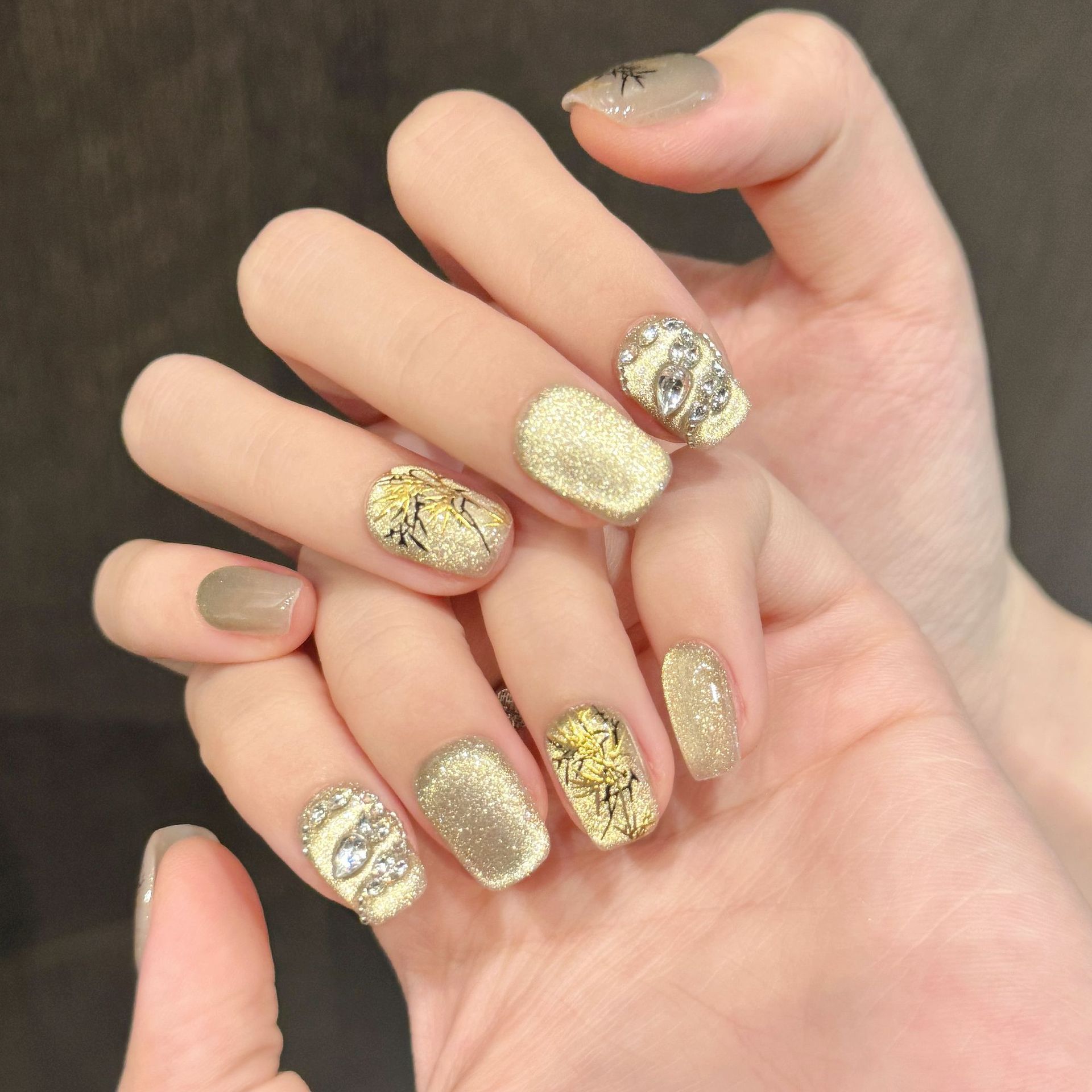10 Uds nuevo estilo chino hech - Nail Art Glitter reseña y precio