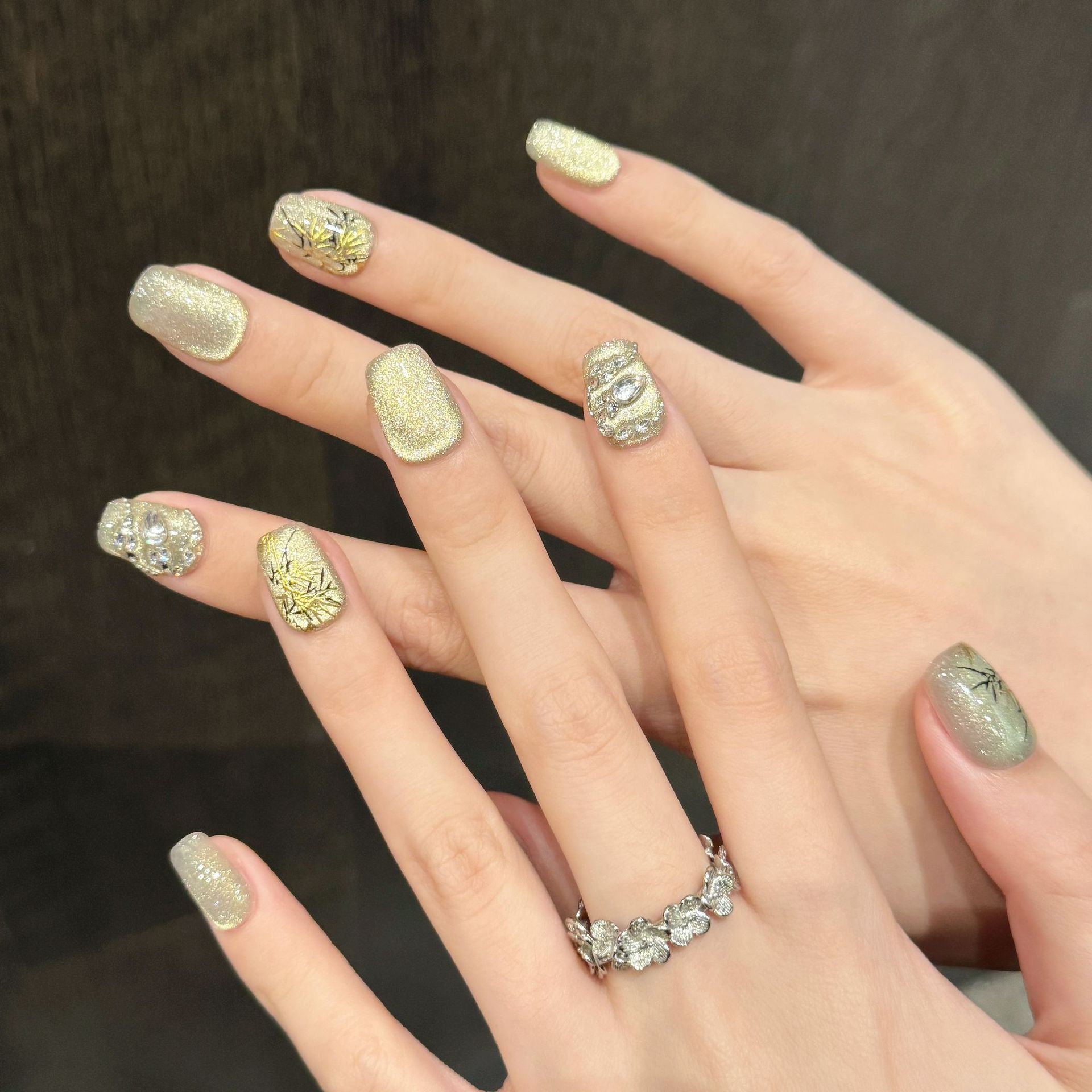 10 Uds nuevo estilo chino hech - Nail Art Glitter reseña y precio