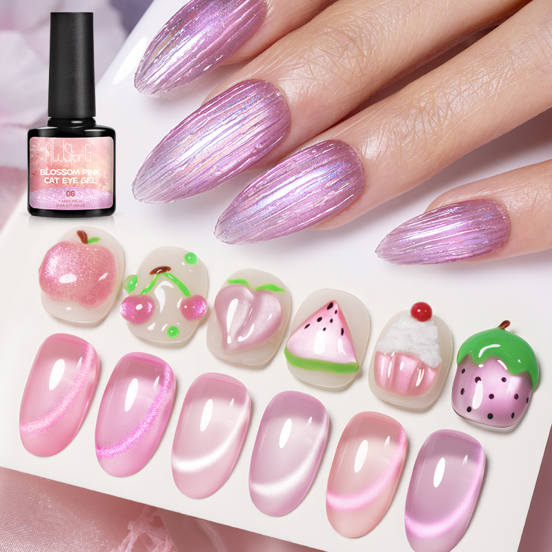 AWStorG 7.5ML Flash Pure Lust  - Nail Art Cat Eye Pink reseña y precio