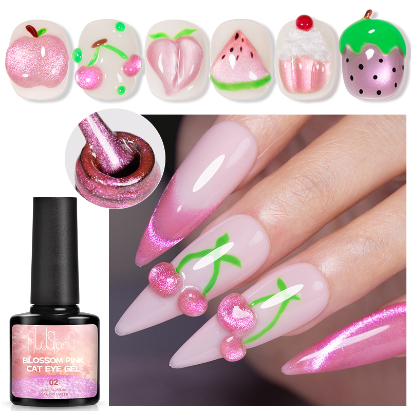 AWStorG 7.5ML Flash Pure Lust  - Nail Art Cat Eye Pink reseña y precio