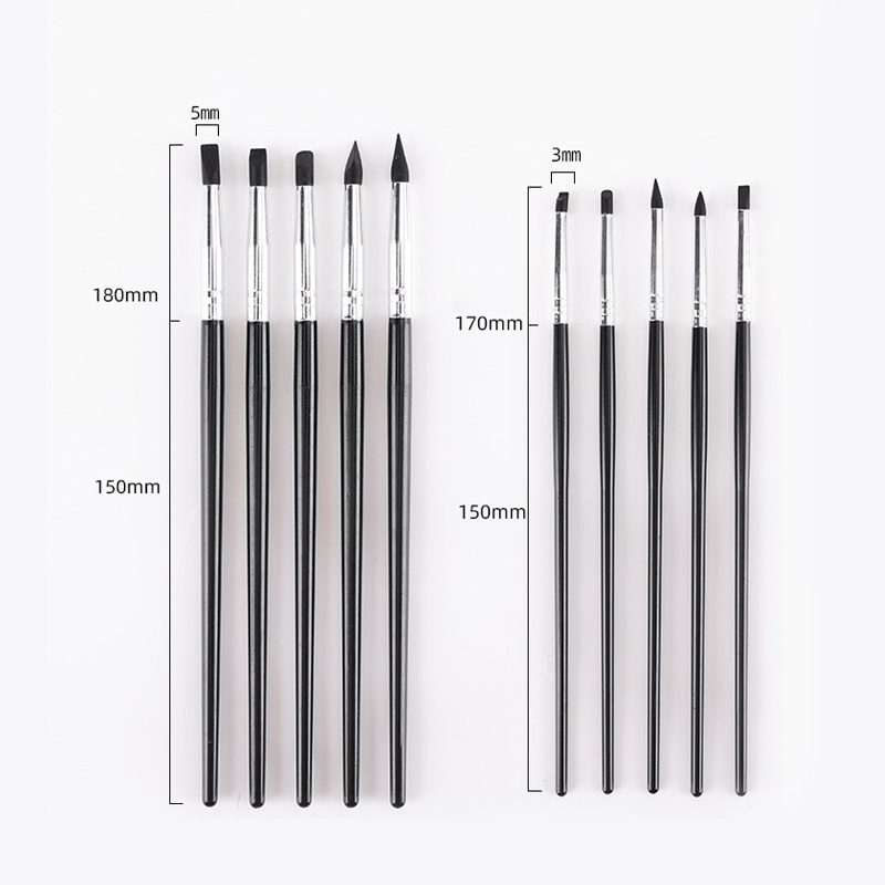 5 piezas de pinceles de silico - Nail Art Simple reseña y precio