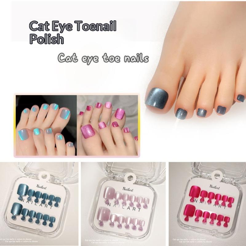 Nuevas 10 Uñas Postizas France - Nail Art Extension Cat Eye reseña y precio