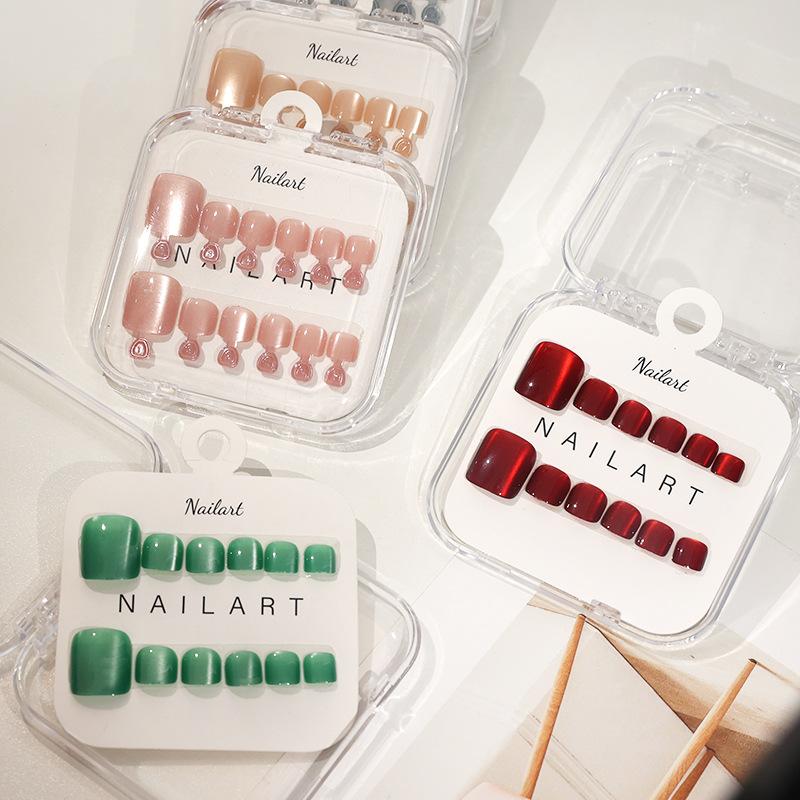 10 Uds./Caja de Uñas Postizas  - Nail Art Extension Cat Eye reseña y precio