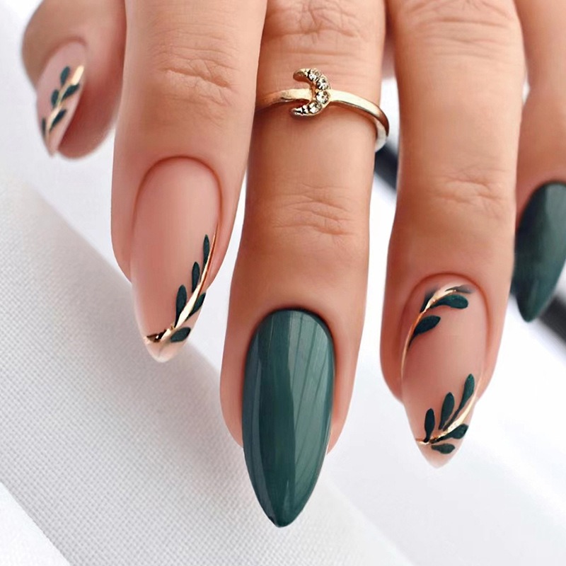 24 unid/set de uñas postizas d - Nail Art Simple reseña y precio