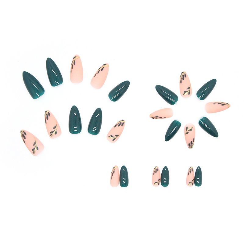 24 unid/set de uñas postizas d - Nail Art Simple reseña y precio
