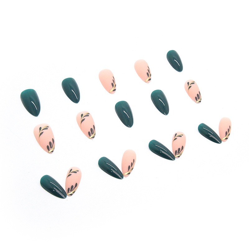 24 unid/set de uñas postizas d - Nail Art Simple reseña y precio