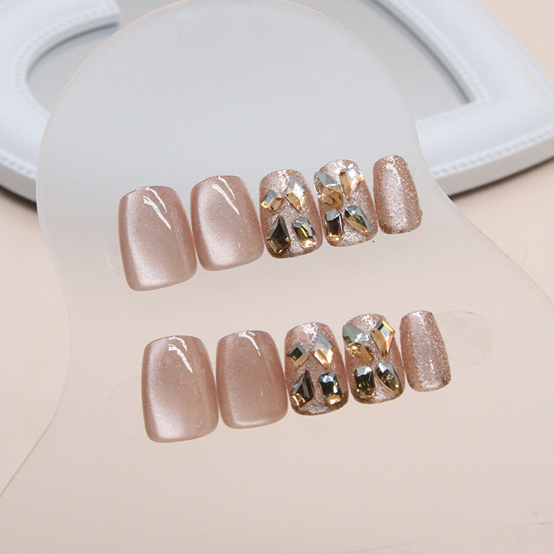 24 Uñas Postizas Hechas a Mano - Nail Art Glitter reseña y precio