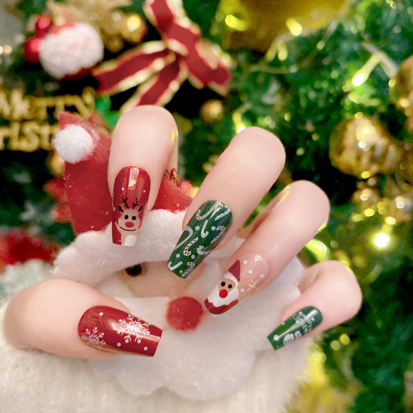 Uñas postizas de dibujos anima - Nail Art Burgundy reseña y precio