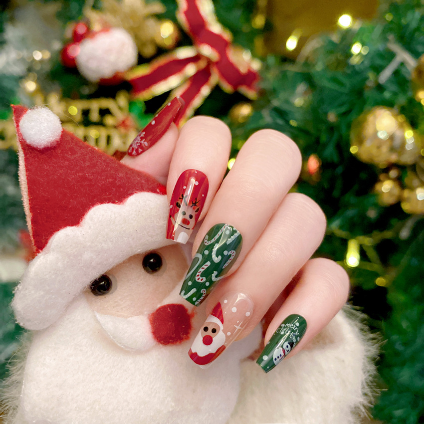 Uñas postizas de dibujos anima - Nail Art Burgundy reseña y precio