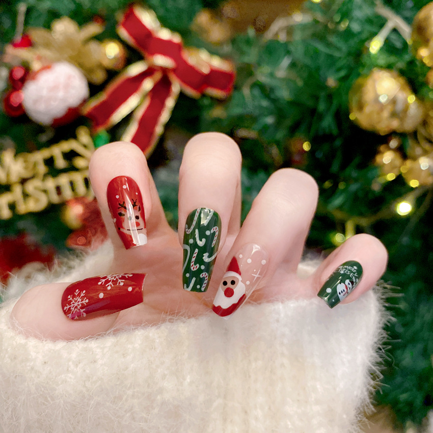 Uñas postizas de dibujos anima - Nail Art Burgundy reseña y precio