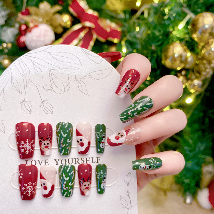 Uñas postizas de dibujos anima - Nail Art Burgundy reseña y precio
