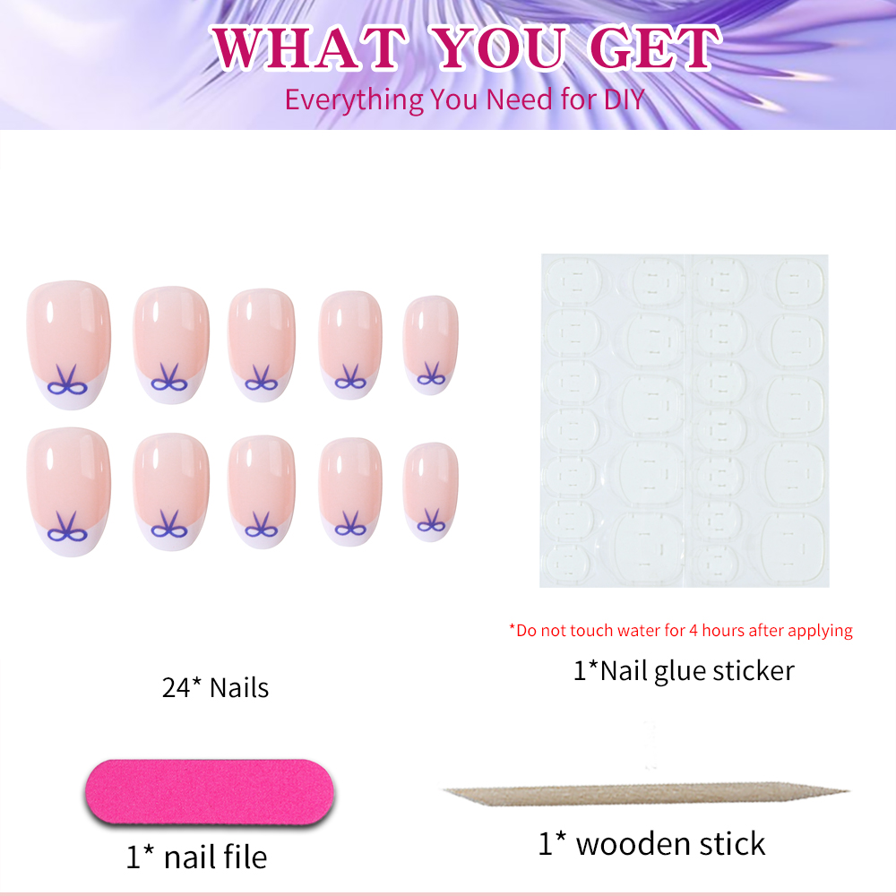 24 piezas de pegatinas de mani - Nail Art Y2K reseña y precio