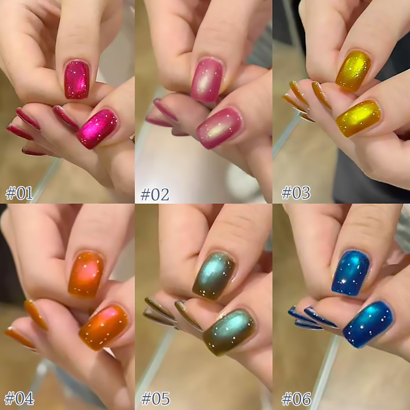 WS 1 unidad Nuevo Gel de Uñas  - Nail Art Cat Eye Pink reseña y precio