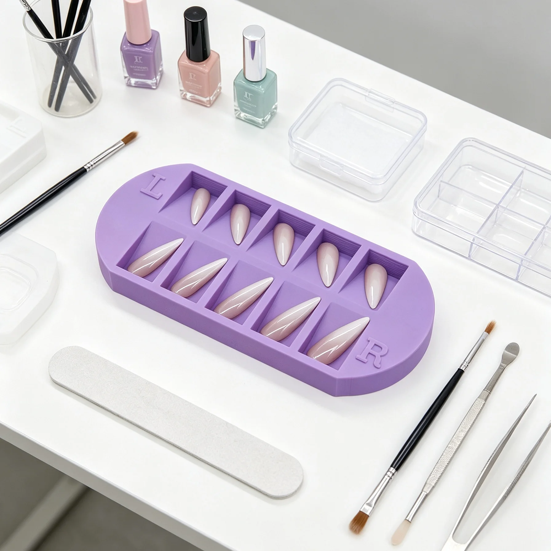 Bandeja organizadora de puntas - Nail Art Simple reseña y precio