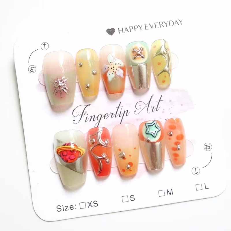 10 Uds. De pétalos en relieve  - Nail Art Y2K reseña y precio