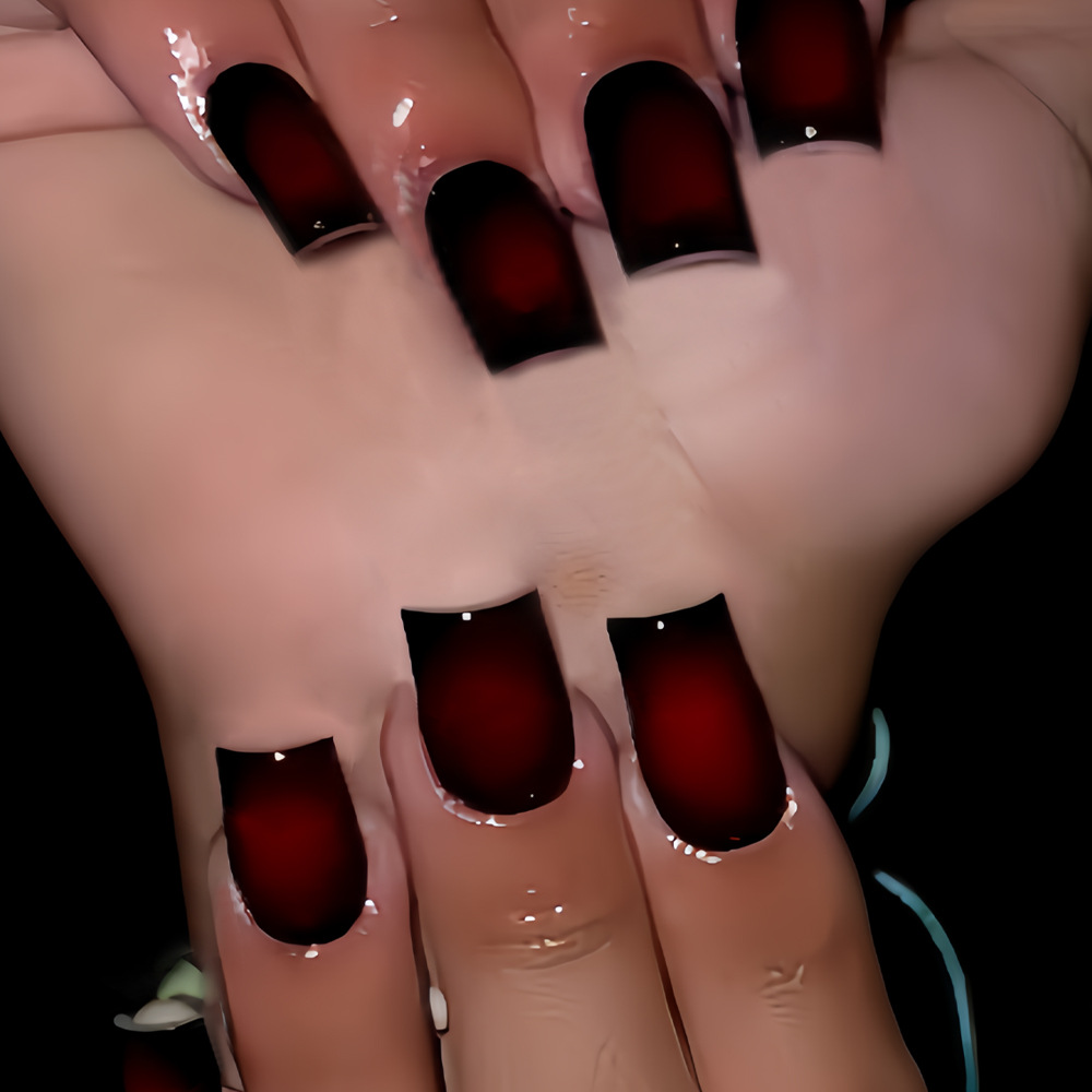 Uñas postizas cortas cuadradas - Nail Art French Nails reseña y precio