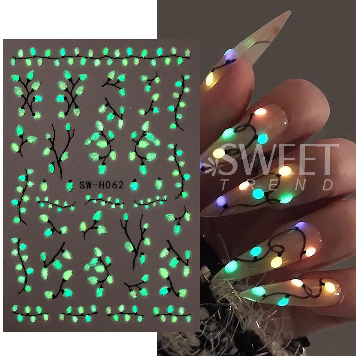 3 pegatinas luminosas 3D para  - Nail Art Trend 2026 reseña y precio