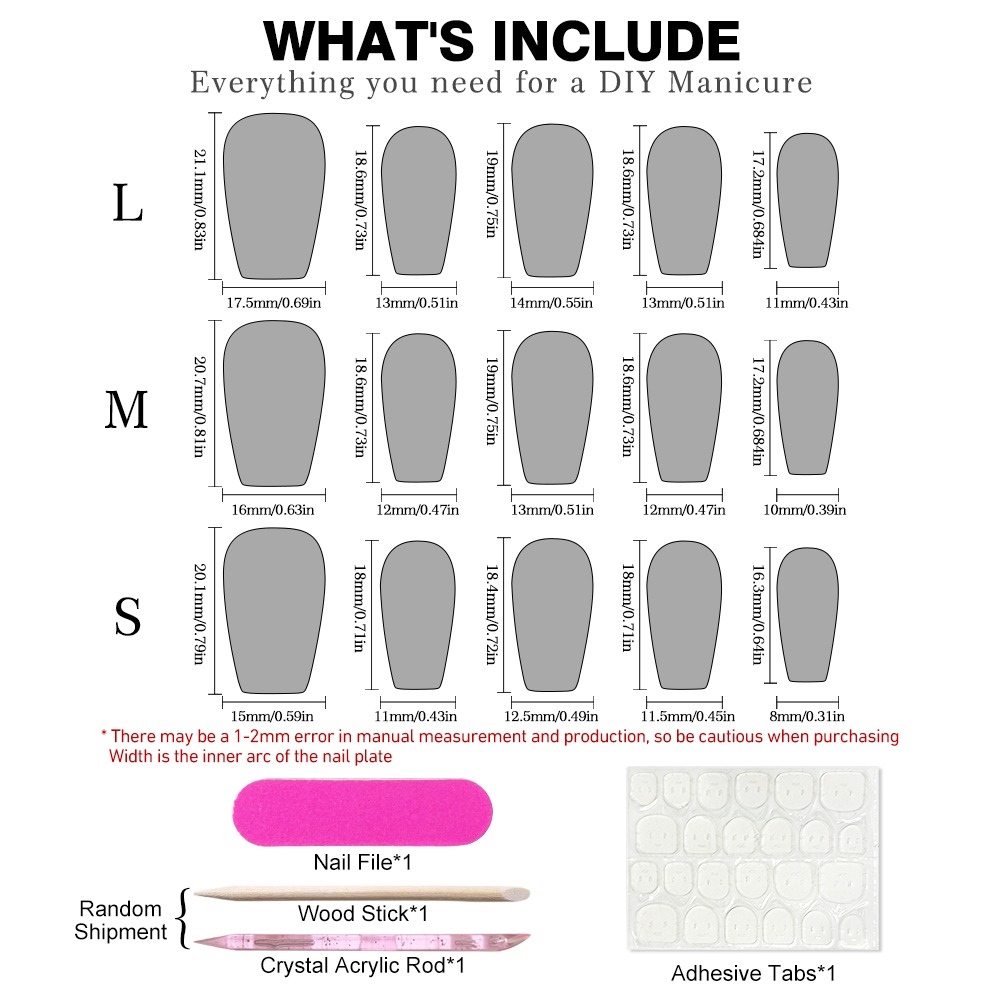 10 unids/set de uñas postizas  - Nail Art Simple reseña y precio