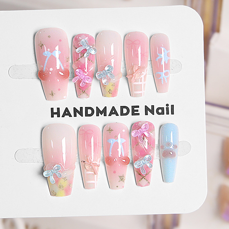 10 Uds. Uñas Postizas Francesa - Nail Art French Nails reseña y precio