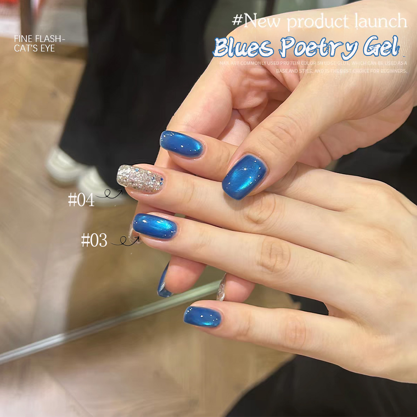 1 unidad de esmalte de uñas en - Nail Art Ice Blue reseña y precio