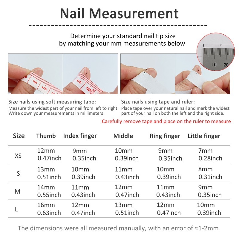 10 Uds. De uñas postizas de ca - Nail Art Simple reseña y precio