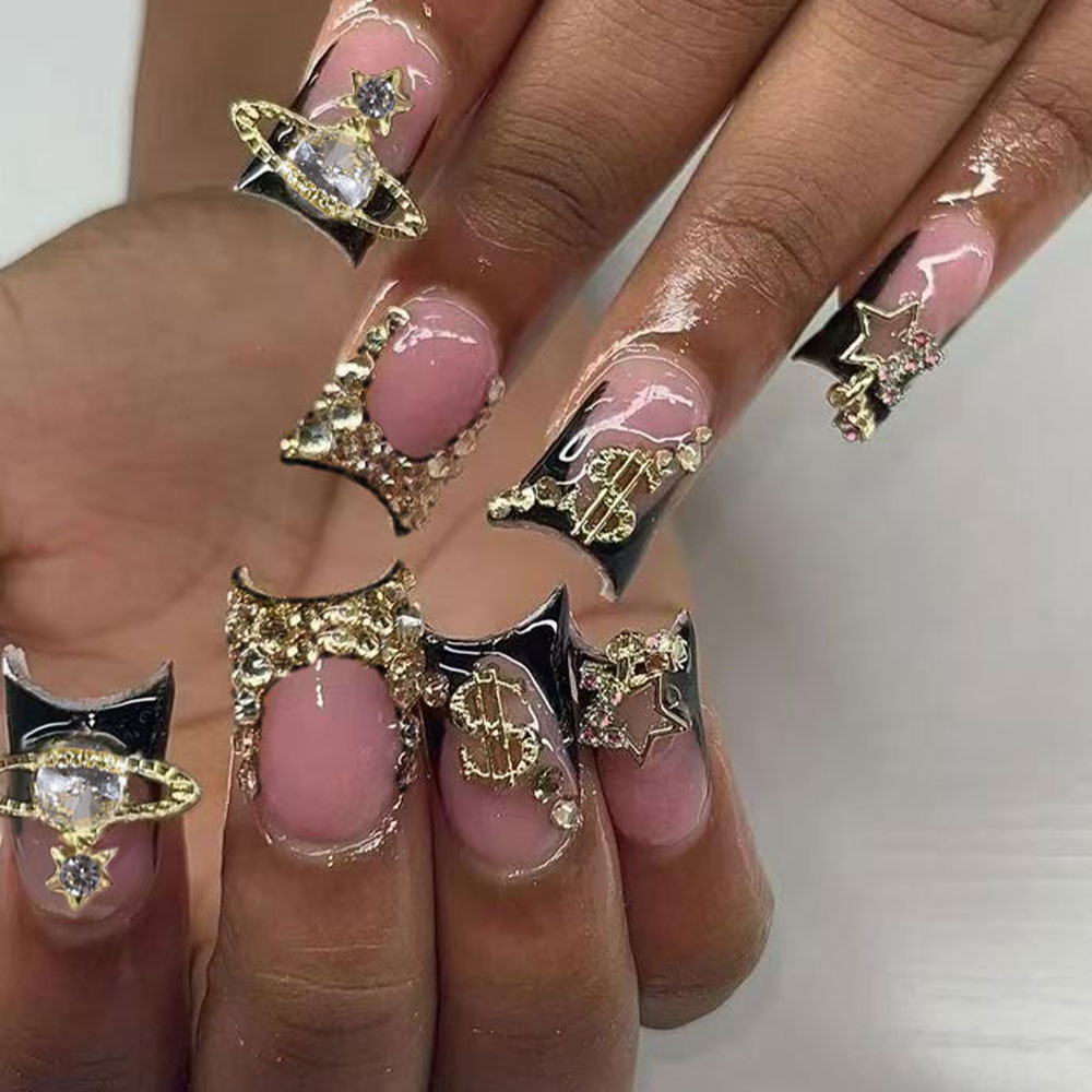24 piezas de uñas postizas est - Nail Art Y2K reseña y precio