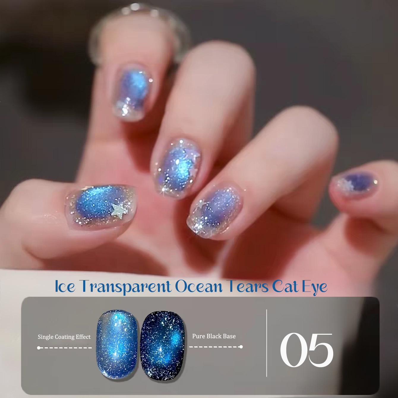 SHAKA 1-8 piezas Popular de Ve - Nail Art Ice Blue reseña y precio