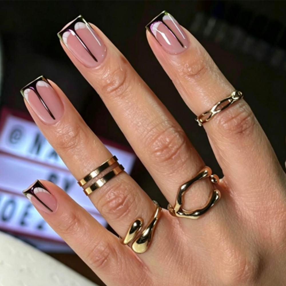 24 Uñas Postizas Rosas Desmont - Nail Art French Nails reseña y precio