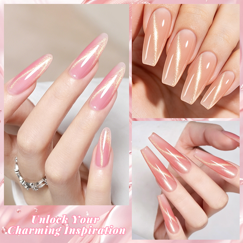 Gel de extensión de uñas magné - Nail Art Extension Cat Eye reseña y precio