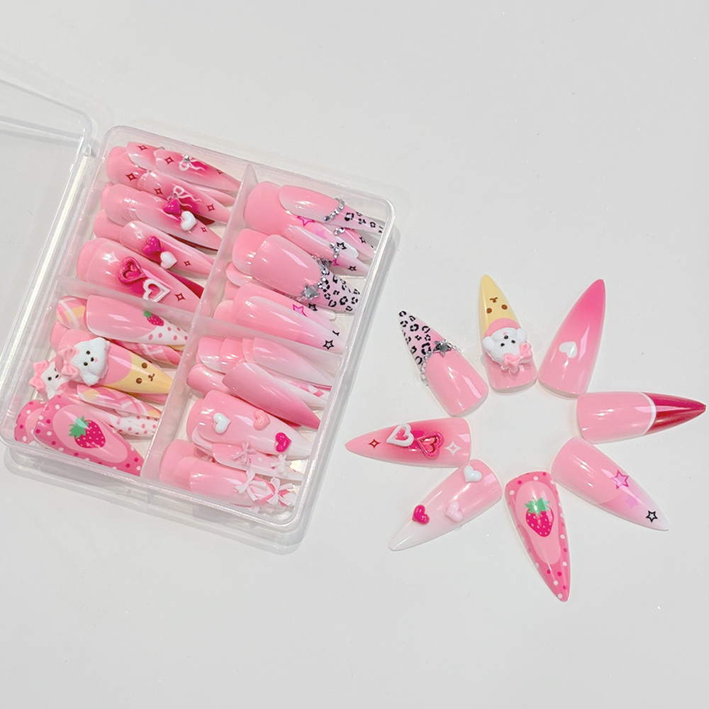 96 Uñas Postizas Stiletto Larg - Nail Art Y2K reseña y precio