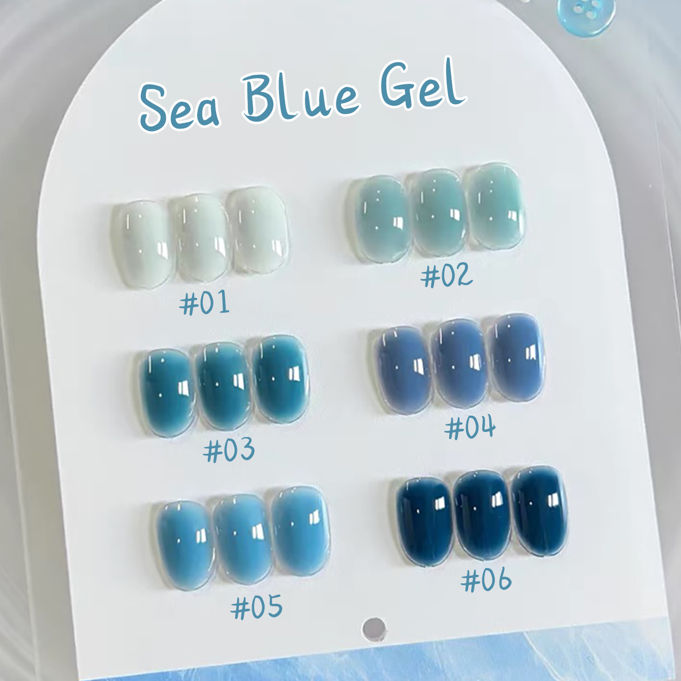1-10 unidades de esmalte de uñ - Nail Art Ice Blue reseña y precio