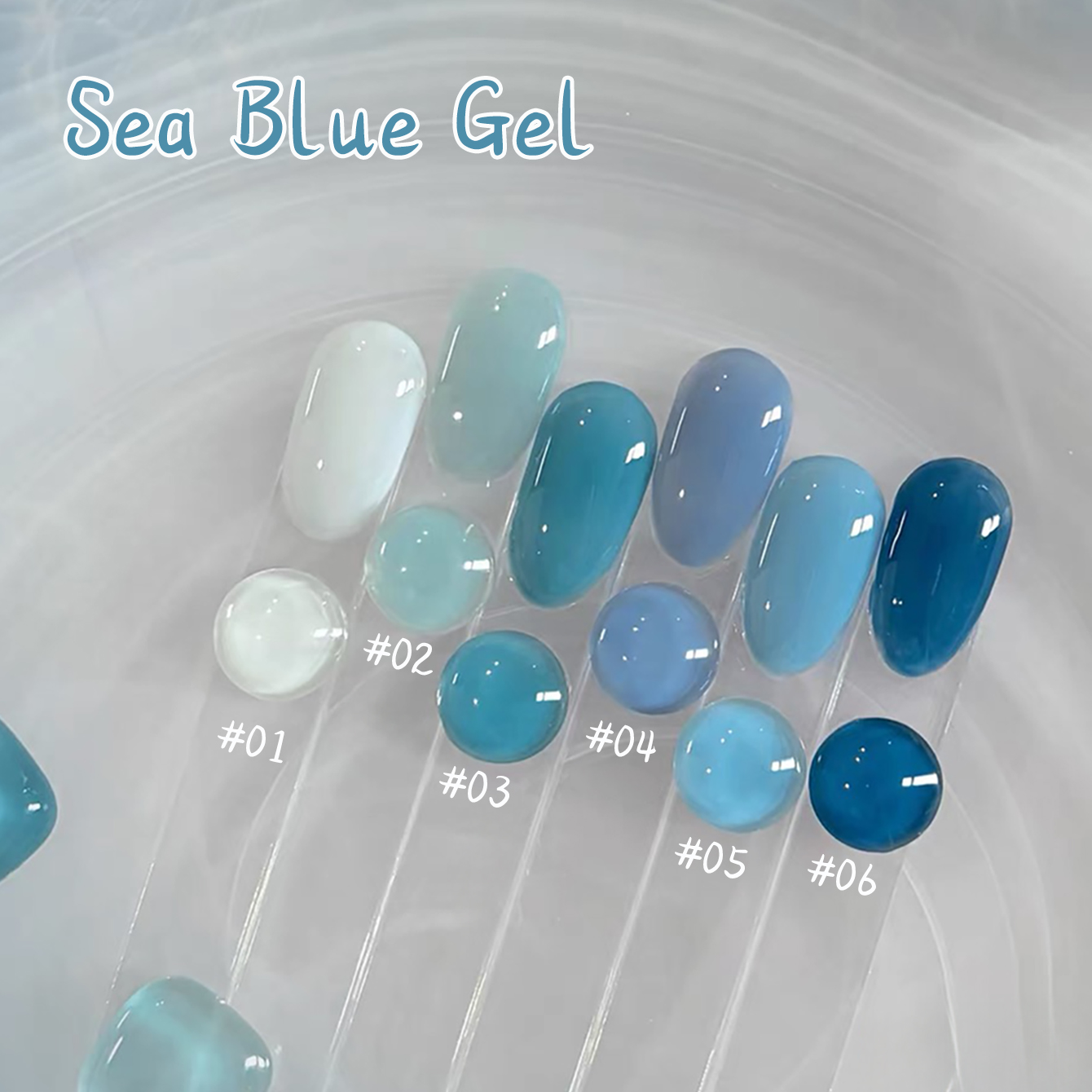 1-10 unidades de esmalte de uñ - Nail Art Ice Blue reseña y precio