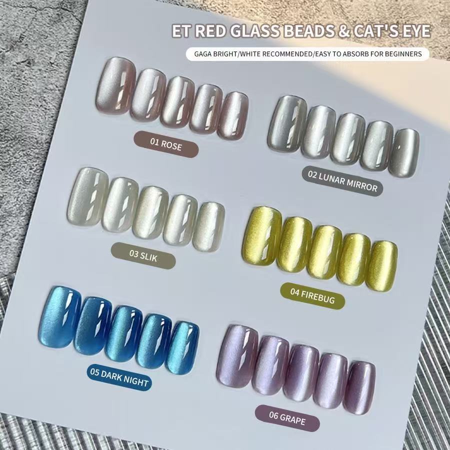 XEIJAYI, 10ml, cuentas de vidr - Nail Art Cat Eye Pink reseña y precio