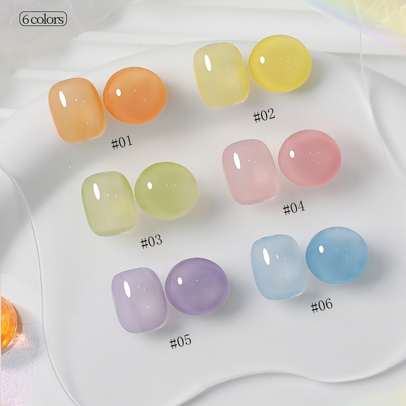 1-6 piezas PSK Nuevo Esmalte d - Nail Art Ice Blue reseña y precio