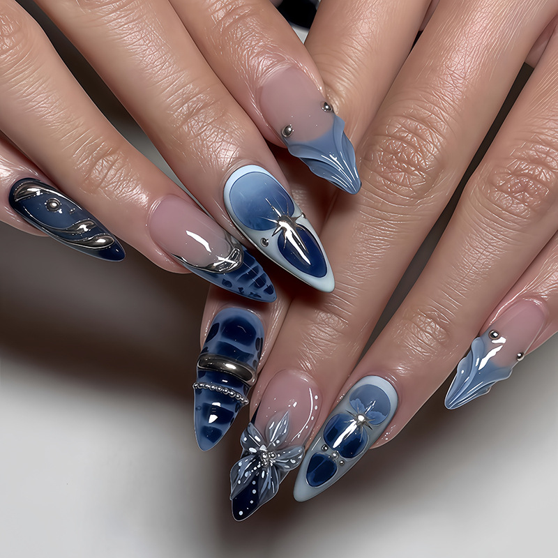 24 Uñas Postizas Francesas Col - Nail Art French Nails reseña y precio