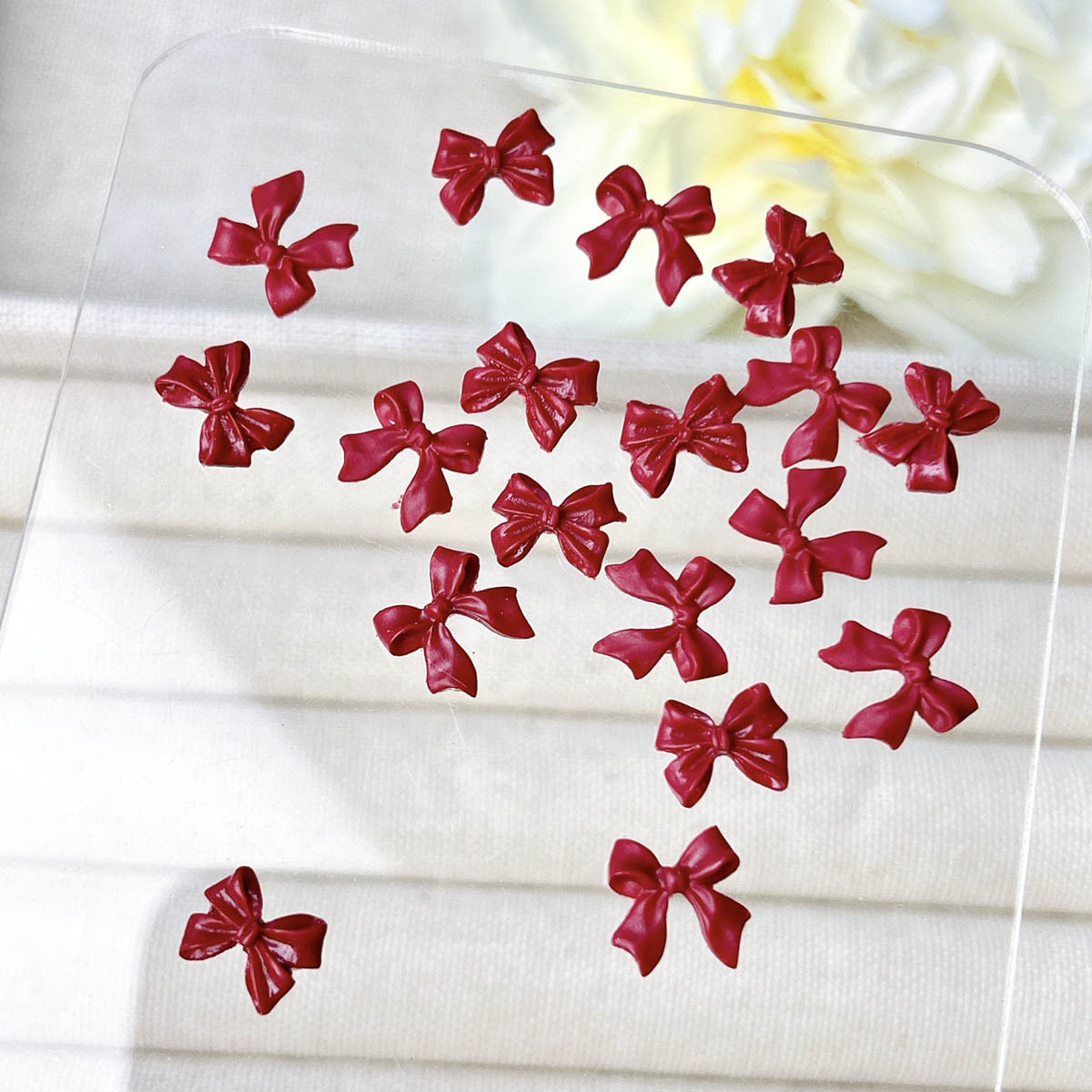 50 Uds. De abalorios para deco - Nail Art Burgundy reseña y precio